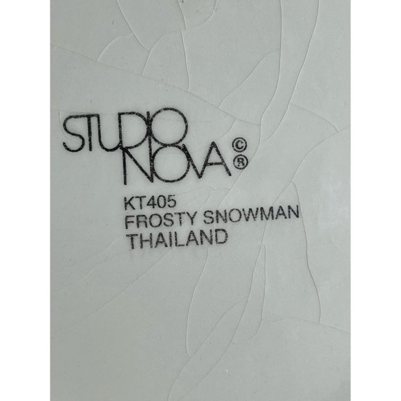 Frosty The Snowman Teapot,Studio Nova Snowman Teapot,Large Ceramic Christmas Tea - Picture 8 of 11